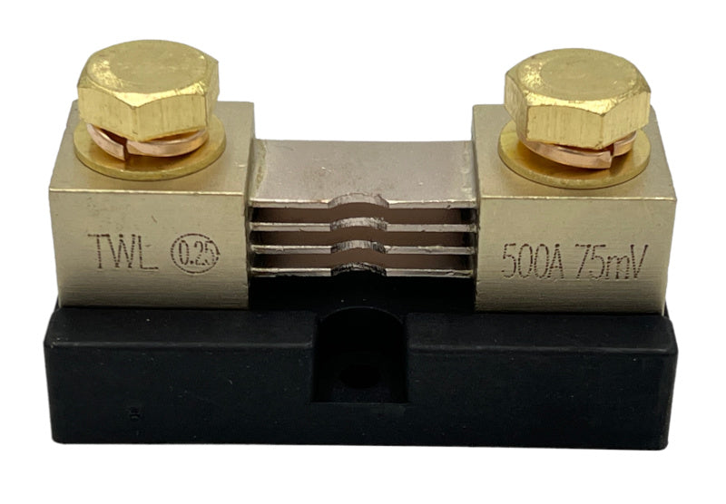 500A / 75mV Shunt with Mounting Base